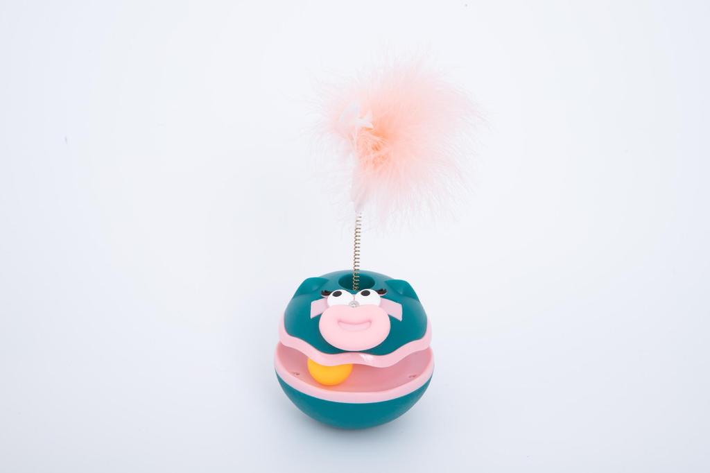 Electric Feather Catnip Tumbler Toy: Self-Entertainment and Boredom Relief for Cats