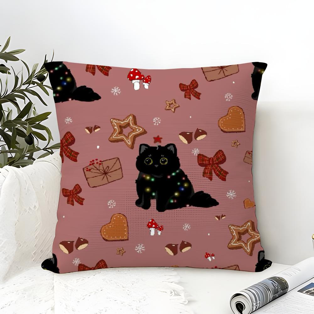 Simple Color Animal Illustration Patterns Pillow Case Linen Pillow Case Sofa Home Decor Cushion Cover Cushion Cove