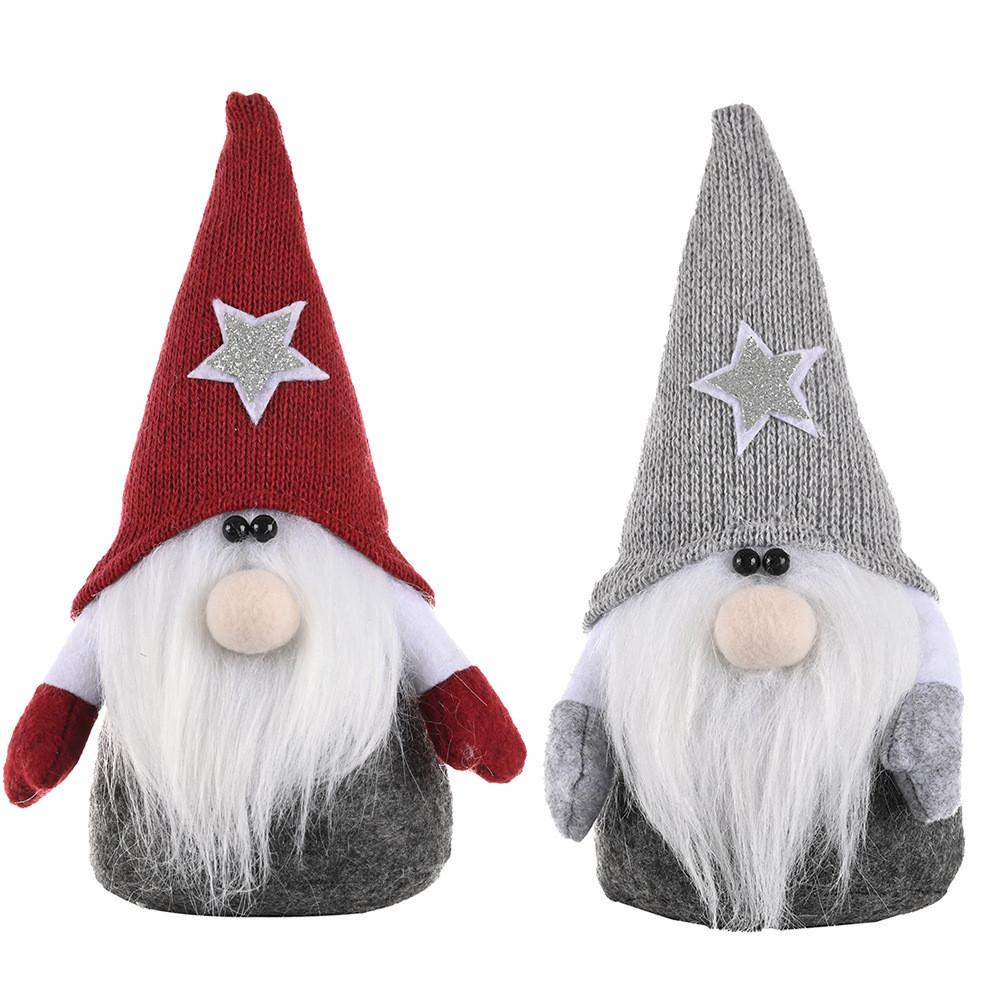 Star Christmas Colorful Forest Doll Cheerful Faceless Santa Ornament Celebration For