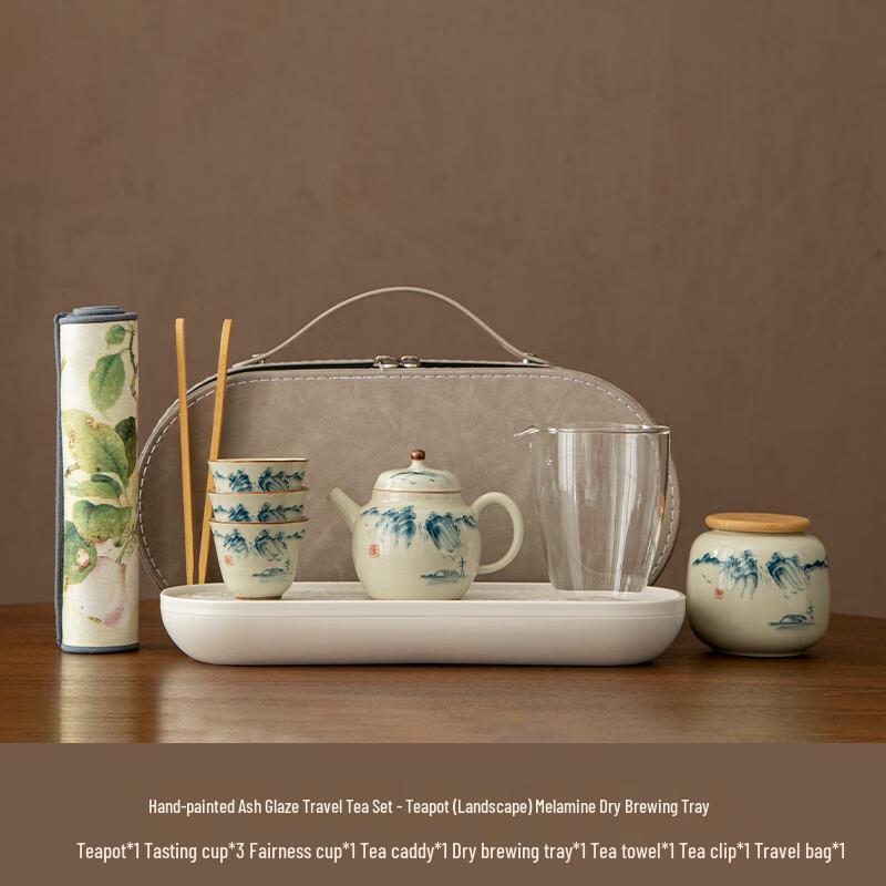 Portable Ceramic Kung Fu Travel Tea Set