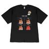 Versatile Shortsleeved Shirt Monday Stress Hamster Meme TShirt Casual Tee for Office Workers Korean Style Fashion Tops Kawaii