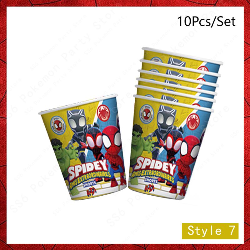 Spiderman Birthday Party Decor Itemations Disposable Tableware Plate Cup Napkins Bags Spidey Party Birthday Decor Itemation Supplies Set