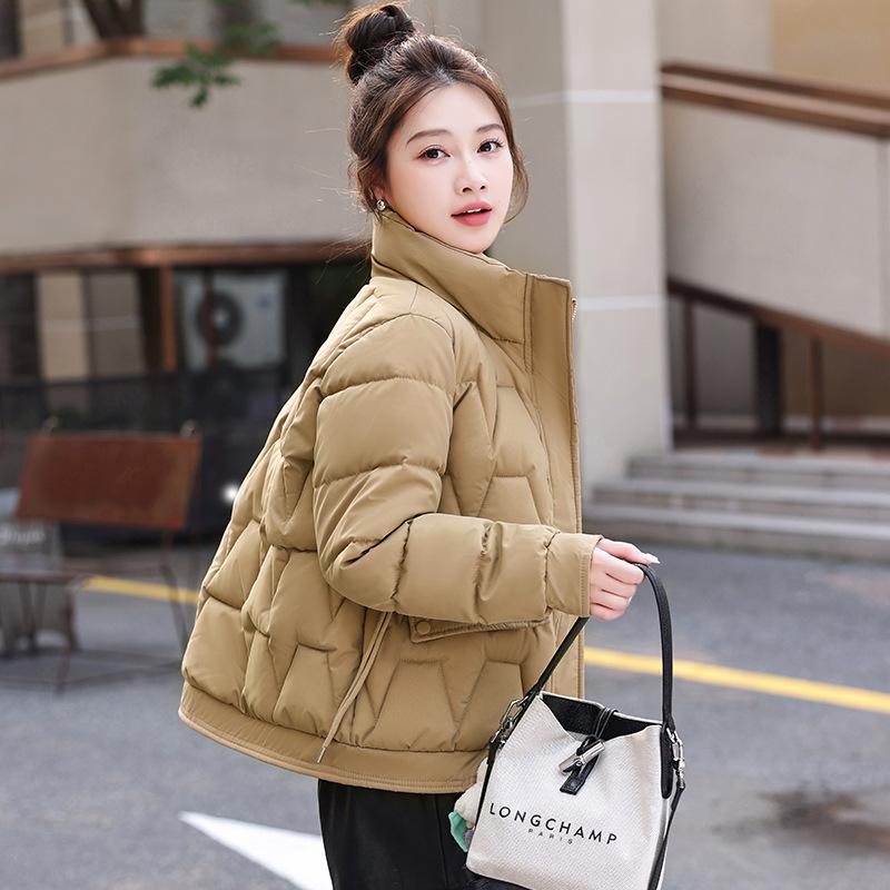 Cotton-padded Down Cotton-padded Jacket Women's Short Winter New Korean Cotton-padded Jacket Bread and Small Women's Clothing