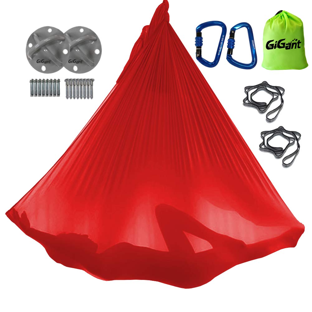 GiGant Aerial Yoga Hammock Full Set 5m x Aerial Yoga Hammock Aero Yoga (GiGant) [Official] 2.8m (Cherry Red)