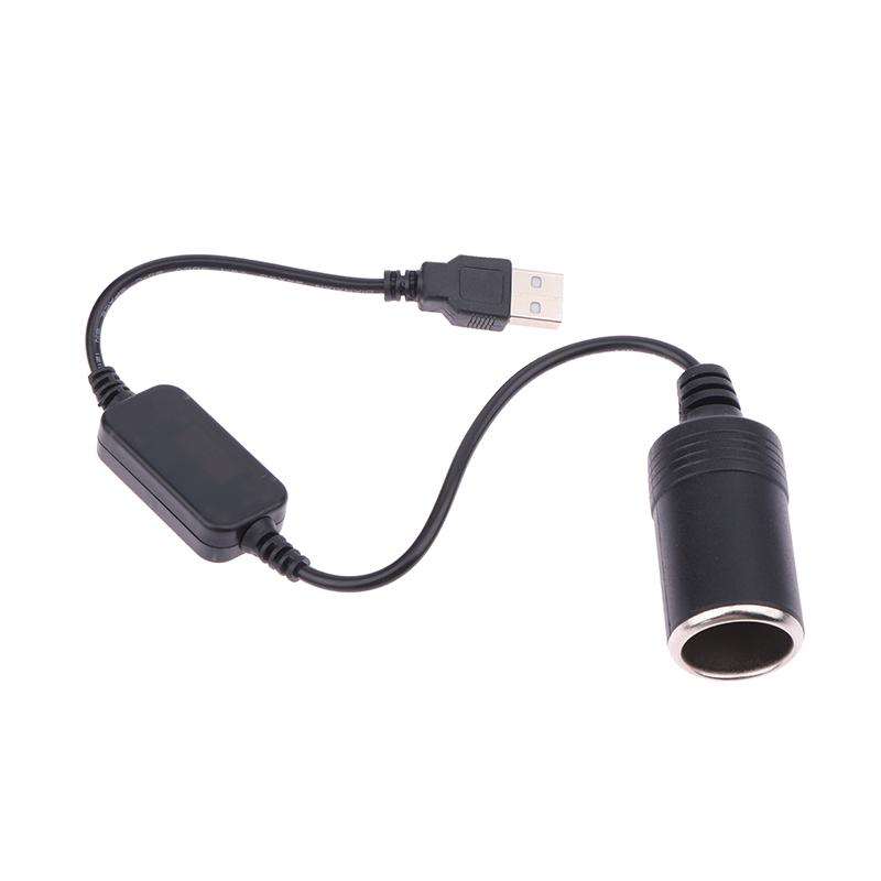 1PC Auto Interior Accessories 5V To 12V Car Cigarette Socket USB Converter Power Adapter Controller Plug Connector