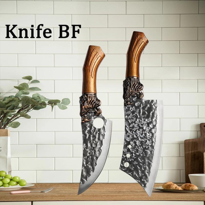 Handmade Forged Kitchen Knife Meat Cutting Knives Boning Knife Multifunctional Kitchen Knives Forge Knives Slicing Knife