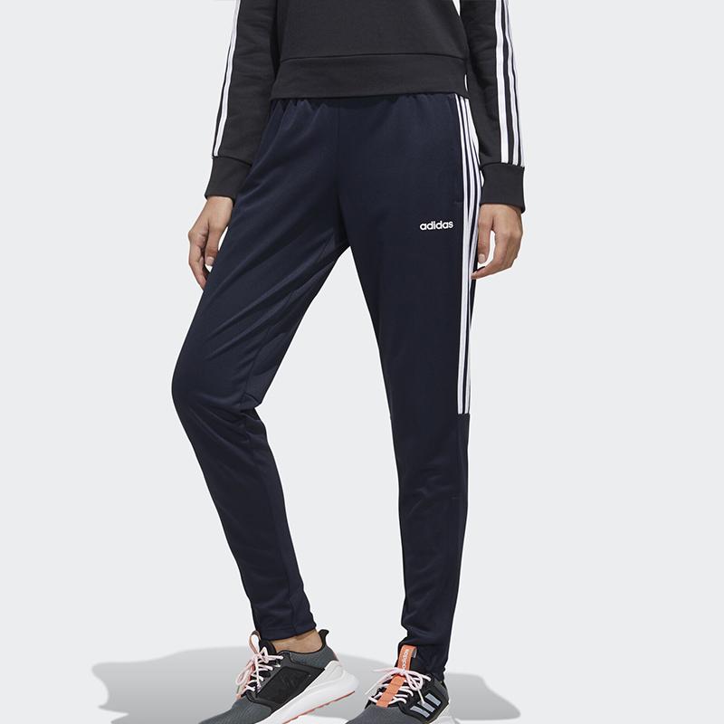 Adidas Sereno 19 Retro Sports Lace-Up Casual Tapered Pants Women Pants Legendary-Ink-Blue FL0168