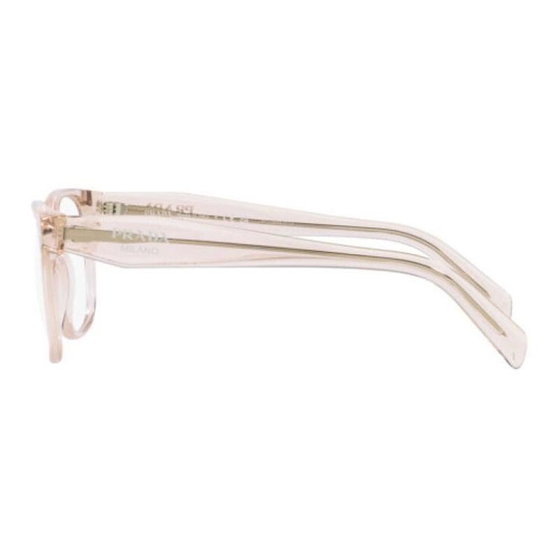 Prada Temple logo acetate square optical frame women's pink pink 52