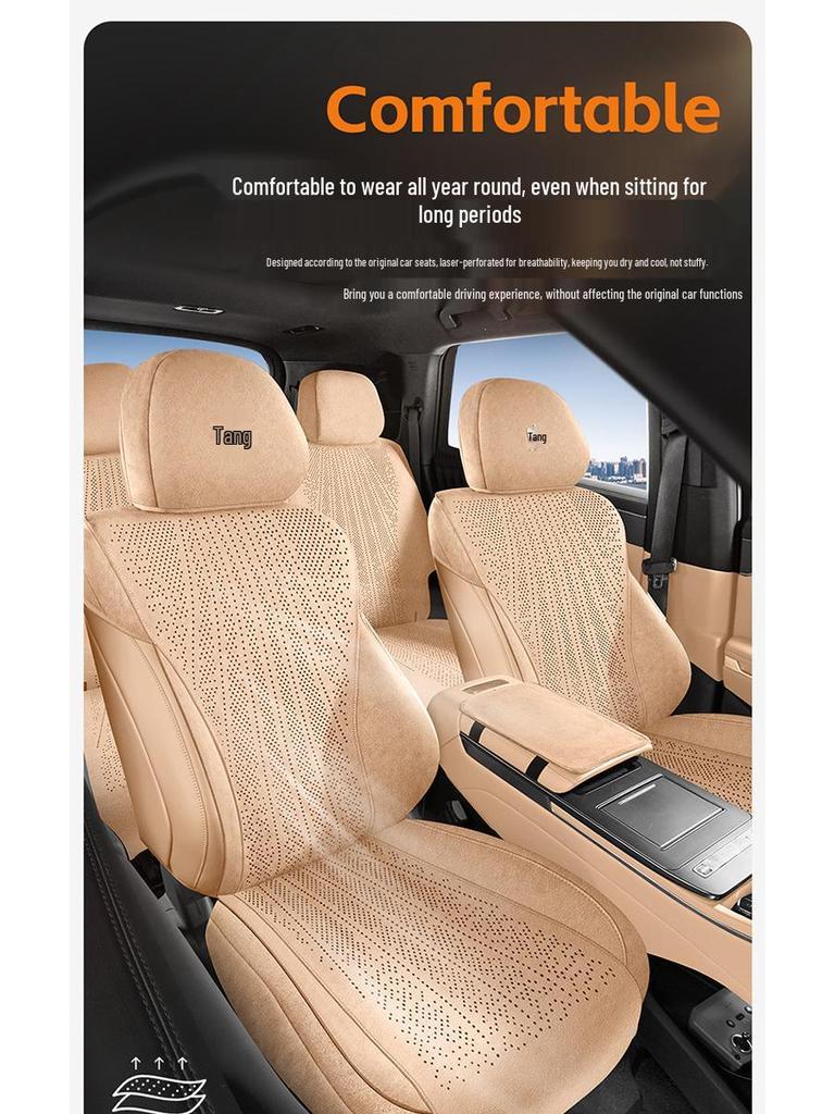 Multi-Season Seat Cushion Cover for BYD Tang L Five-Seater EV