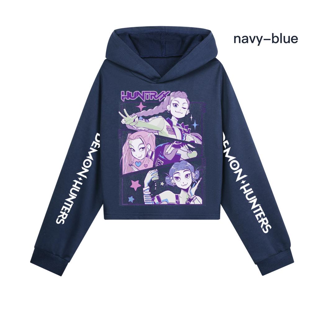 KPop Demon Hunters Hoodies Girl Boy Clothes Fashion Casual Hooded Sweatshirts K-Pop Demon Hunters Pullover Kids Outfits Gift