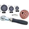  Tire Repair Kit with Patch Roller, Liner Scraper and Natural Rubber Patches, Practical Puncture Repair Tool for Car, Truck and Bike Tires