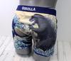 Fourcart Godzilla Boxer Shorts, Thirty-six Views of Mount Fuji, XXL (Waist 103-114cm)