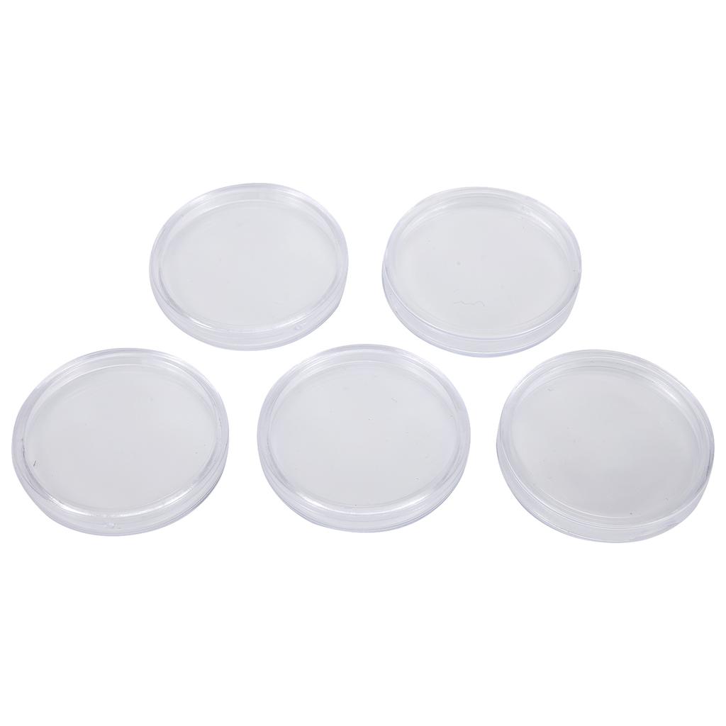 100pcs Coin Holders Plastic Protect Accessories Reusable Case Ceremony Transparent Clear Commemorative Container
