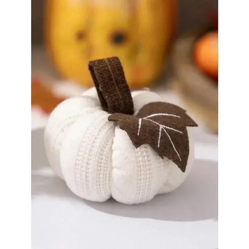 

Pumpkin Decoration Thanksgiving Harvest Festival Party Knitted Simulation Pumpkin Home Decoration Party Decoration 1 PCS