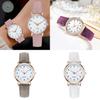 Stylish Unisex Minimalist Night Light Quartz Watch Casual Matte Leather Wristwatch Ladies' Quartz Watch