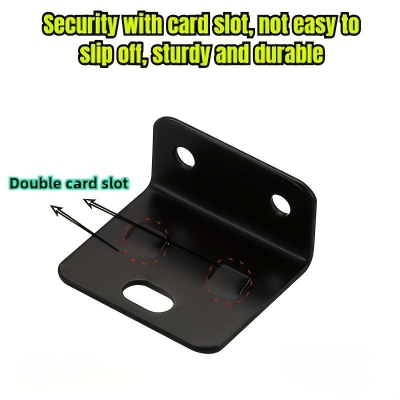 50 Sets Metal Fixing Buckle 2-In-1 Inserts L-Shaped 90° Connectors for Furniture Shelves Thickened Brackets Home Decor Hardware