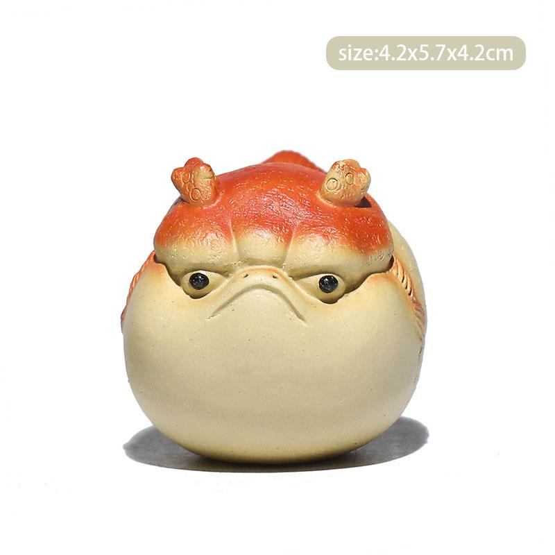 Китайский чай из фиолетовой глины Исин, ручная работа, статуэтка животного, украшения, чайная фигурка, ремесла, домашний чайный сервиз Цзыша, декор, аксессуары