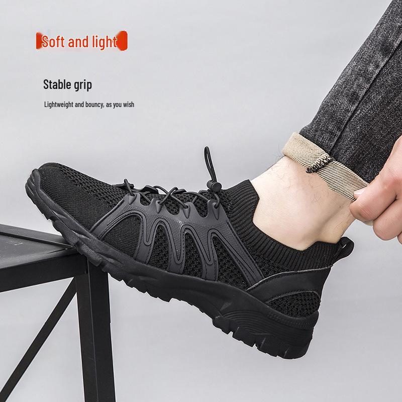 2024 Summer Men s Breathable Flyknit Casual Shoes 41