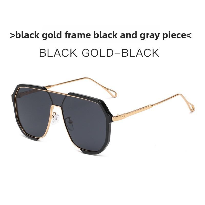 Geometric Oversized Square Sunglasses With Uv400 Protection For Outdoor Activities And Fashion Style
