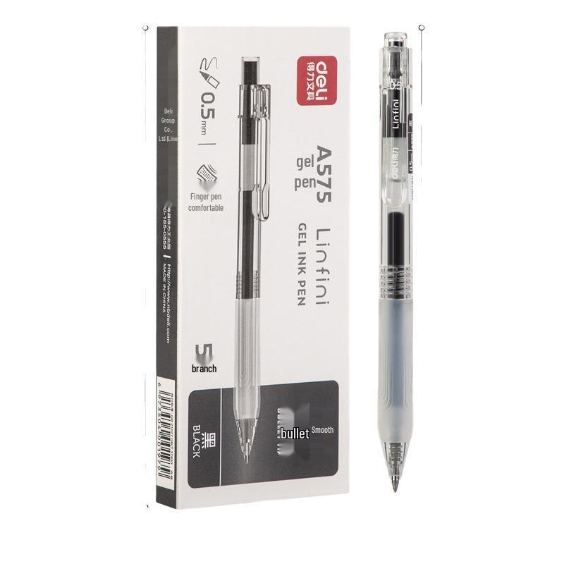 Deli A575 Ultra-Smooth 0.5MM Gel Pen with Bullet Tip