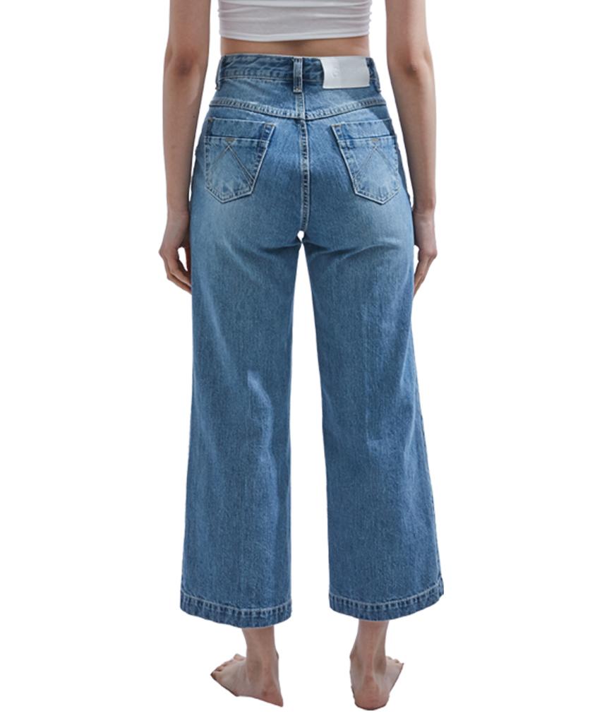 DILETTANTISME A-Line Wide Crop Denim