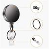 All-Metal Anti-Theft Retractable Nylon Keychain with Pull-Apart Buckle