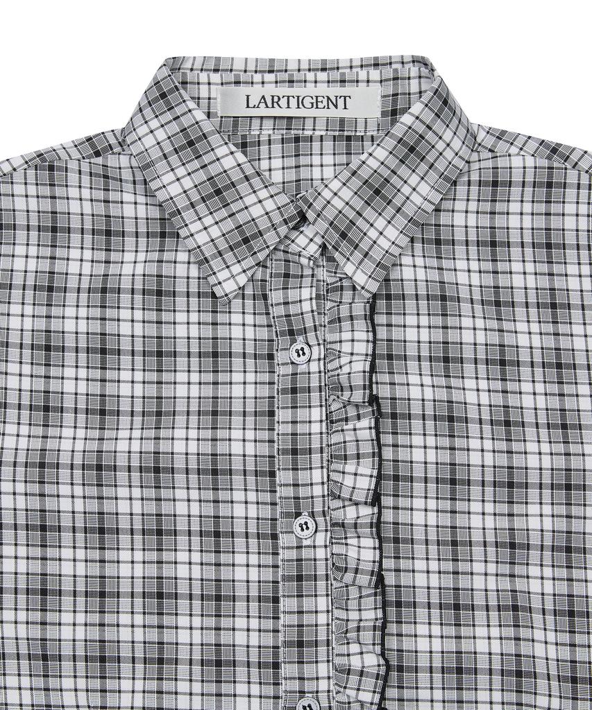 LARTIGENT L19 Check Shirt(Black)