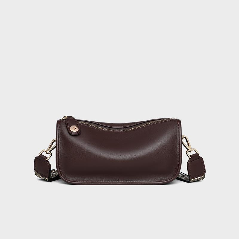 Crossbody Bag Women's Autumn and Winter New Genuine Leather Women's Bag Pillow Bag High-end Shoulder Bag Small Bag