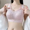 Lace Breathable Bra Women's Plus Size Bra Women's Thin Bra Gathered Bra Anti Sagging Accessory Bra No Steel Ring Bra