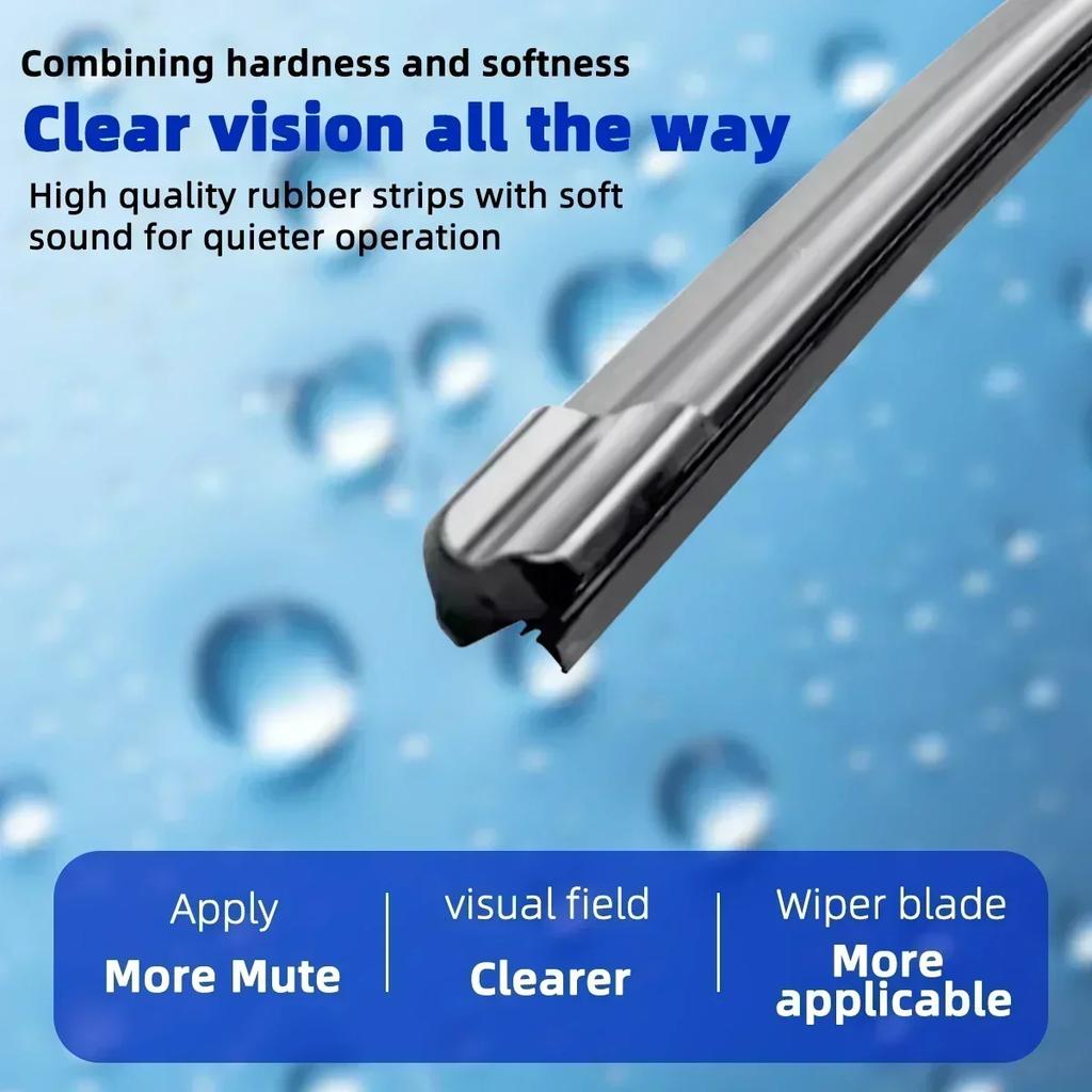 3PCS For HONDA Fit Jazz MK2 MK3 2009-2020 26" + 14"+ 14" Front Rear Wiper Blades Windshield Windscreen Window Cutter Accessories