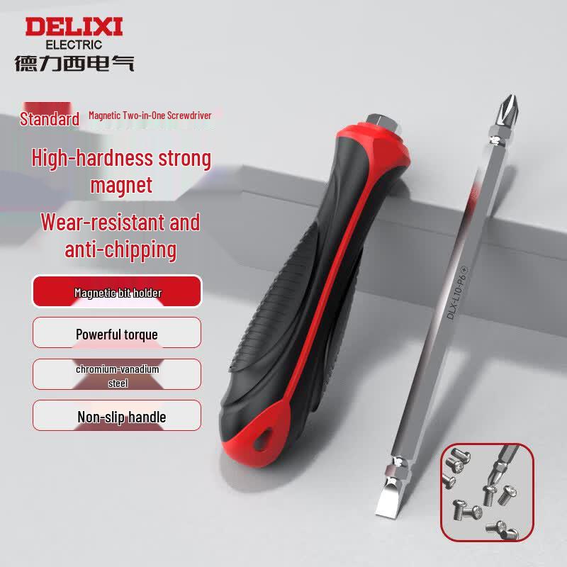 DELIXI Magnetic Cross & Flathead Screwdriver Sets