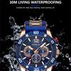 CRRJU2292L New Men's Fashion Watch Six-pin Belt Business Watch Calendar Atmosphere