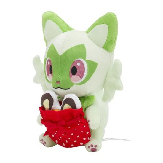 Original plush toy Nyahoha from Pokemon Center Christmas-themed.