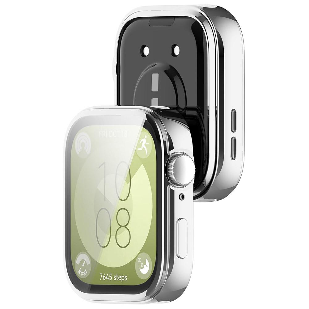 TPU / PC Glas + Hülle für Huawei Watch Fit 3 Rundum-Displayschutz Hart-Bumper für Huawei Watch Fit3 Abdeckung Schale Hüllen