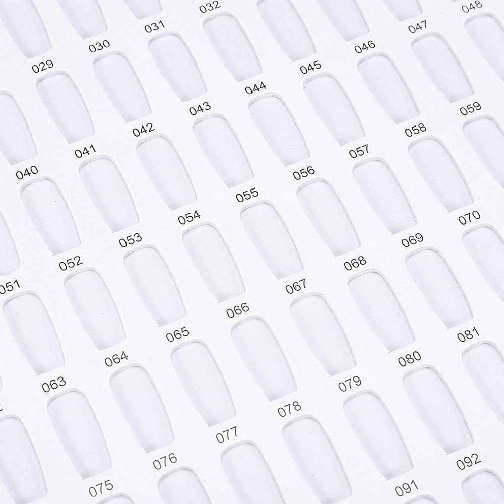 

Display Booklet Nail Gel Color Card 216 Colors Manicure Polish Organizer Nail Art Supplies белый