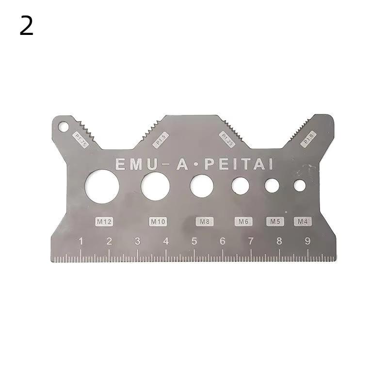 New Screw Thread Pitch Gauge Ruler Measuring Tool Bolt Nut Metric Machining Threads Screw Cutting Gauge Angle Model Measuring