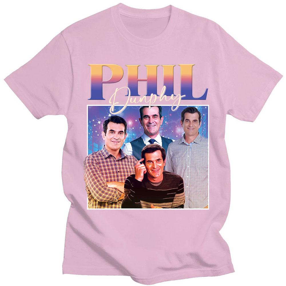 Phil Dunphy 2022 Amerikan TV Dizisi Tişörtleri Harajuku Grafikli Baskılı Kısa Kollu %100 Pamuklu Tişört Oversize Sokak Giyimi Unisex