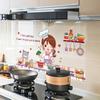 Self-adhesive anti-greased stickers for household stove tile wall stickers for kitchen wallpaper anti-greased paper fume stickers ZY-8004
