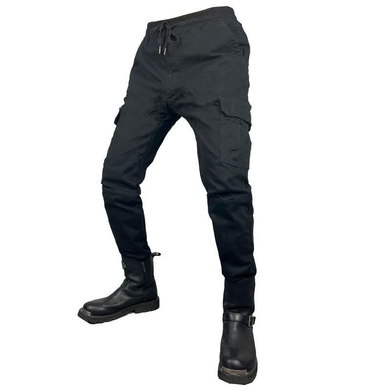 Mens Motorcycle Racing Pants With Knee Protection Slim Fit Tactical Riding Trousers Street Track Use
