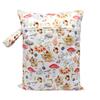 Compact & Lightweight Baby Diaper Bag Cute Cartoon Print Wet Dry Nappy Storage Bag with Handle for Fashionable Parents