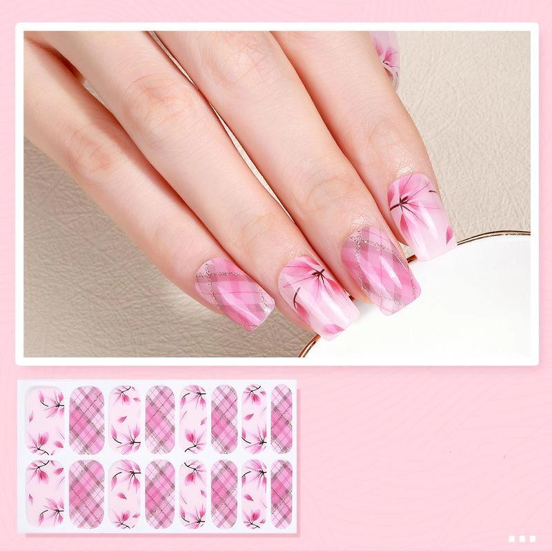 Різдвяні смужки для нігтів з пилкою Дід Мороз Ялинка Шкарпетка Різдвяні смужки для нігтів Повні обгортання для жінок Святковий арт