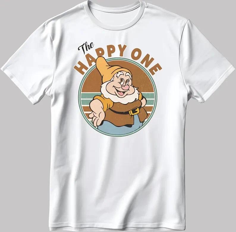 Snow White And The Seven Dwarfs The Happy One White TShirt S