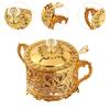 Bonbonglas Bonbonbehälter mit Deckel und Löffel Wiederverwendbares Multifunktionales Honigglas für
