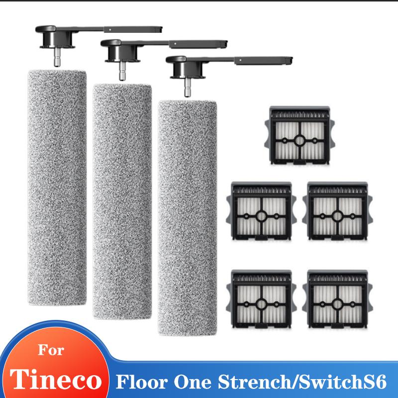 For Tineco Floor One Stretch S6 /Switch S6 Vacuum Cleaner Accessories Detachable Soft Roller Brush HEPA Filter Kit Parts