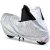 Daytona Motorcycle Cover for 125cc Scooters, Water-Repellent, Color-Blocked Design for Front and Back Distinguishing, Silver, Size M, 97971