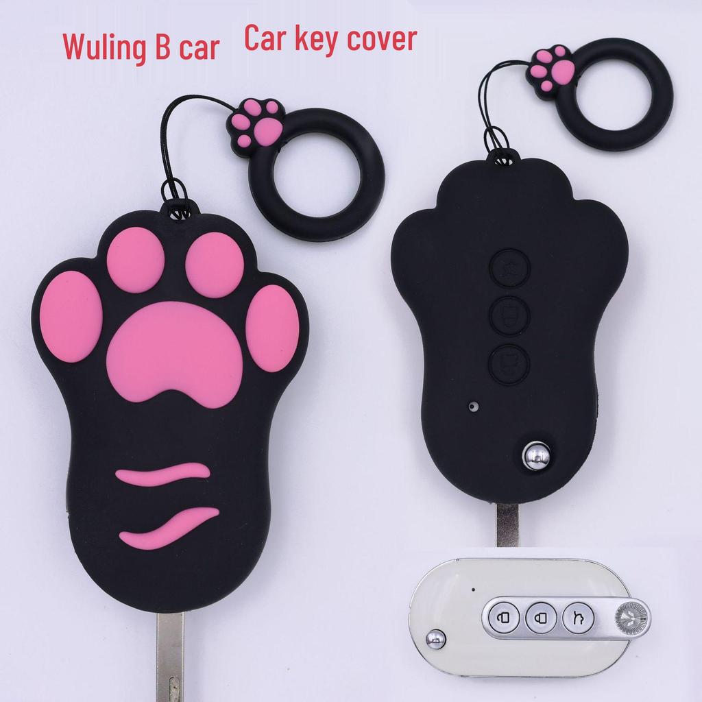 Cat Paw Cartoon Key Cover for Yamaha & Honda Motorcycles
