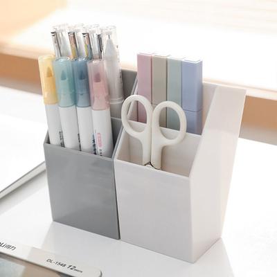 Large-capacity Stationery Organizer Desktop Organizer Desktop Pen Holder Makeup Brush Storage Box