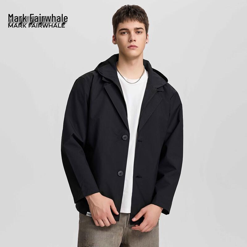 

Mark Fairwhale Men s Casual Hooded Jacket M