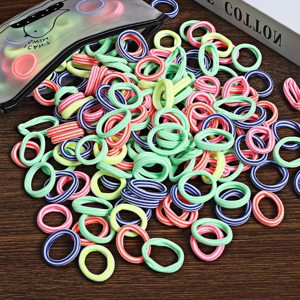 50Pcs Women S Seamless Thumb Ring Hair Ties Bagged Ponytail Holders With Compact Elastic Bands For Diy Simple Fashion Hair Cord