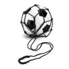 Soccer Kick Trainer Net with Soccer Locked Net Designs, Soccer Bungee Training Juggling Net Fits Soccer Size 3, 4, 5